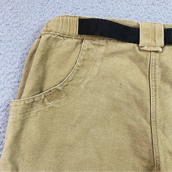 Kavu Hiking Pants Men's Size L Belted Tan Canvas Outdoor Large Made In USA - Picture 7 of 10